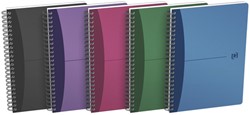 Cahier à spirale Oxford Urban Mix A5 carreaux 5x5mm 90 feuilles assorti