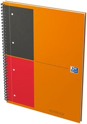 Spiraalblok Oxford International Notebook A4+ 160 pagina's lijn