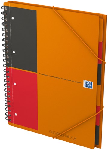 Cahier à spirale Oxford International Organizerbook A4+ ligné 160 pages