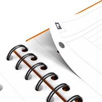 Cahier à spirale Oxford International Organizerbook A4+ ligné 160 pages-7