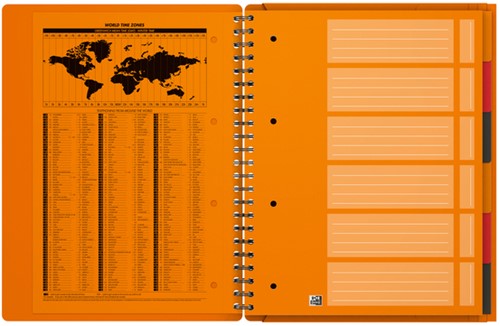 Cahier à spirale Oxford International Organizerbook A4+ ligné 160 pages-3