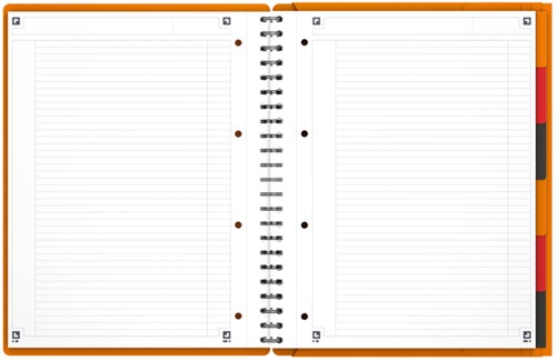 Cahier à spirale Oxford International Organizerbook A4+ ligné 160 pages-2