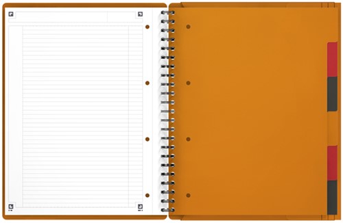 Cahier à spirale Oxford International Organizerbook A4+ ligné 160 pages-3