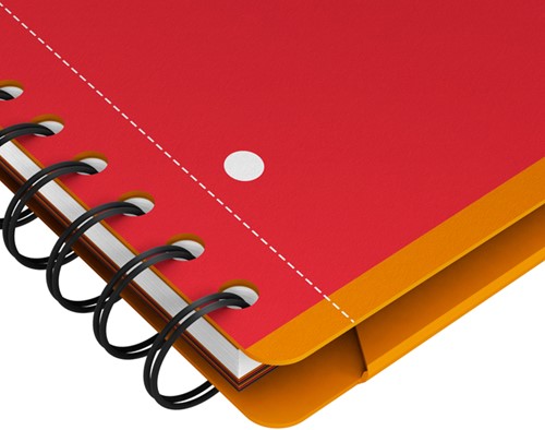 Cahier à spirale Oxford International Organizerbook A4+ ligné 160 pages-6