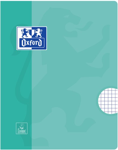 Cahier Oxford School A5 carreau 5x5mm 72 pages 80g assorti-1