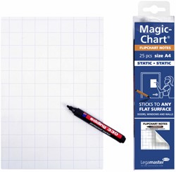 Magic-Chart Notes Legamaster Flipchart 200x300mm 25 feuilles blanc