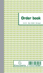 5 X Orderboek Exacompta 175x105mm 50x2vel 3128X