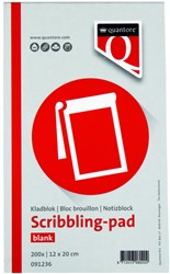 Bloc brouillon Quantore 12x20cm 200 feuilles