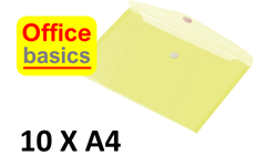 10 x Enveloptas HF2 - A4 - dwars - geel