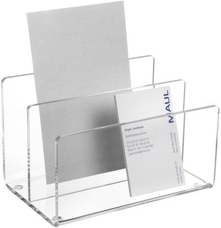 Trieur de bureau MAUL 2 compartiments 150x100x100mm acryl-2