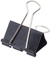 Pince à papier MAUL 215 Foldback 19mm noir 6 pièces-2