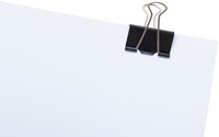Pince à papier MAUL 215 Foldback 19mm noir 6 pièces-1