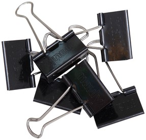 Pince à papier MAUL 215 Foldback 19mm noir 6 pièces-3