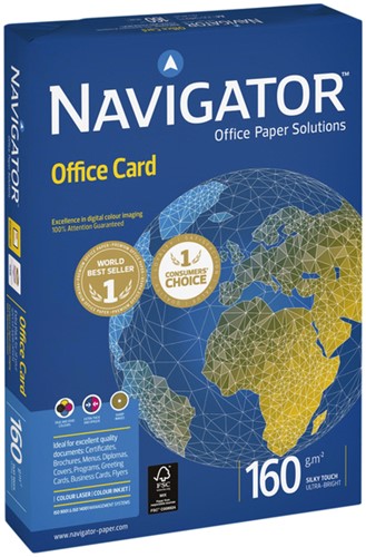 Papier copieur Navigator Office Card A3 160g blanc 250 feuilles-2