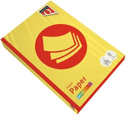Papier copieur Quantore Colour A3 120g jaune soufre 250 feuilles