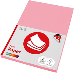 Papier copieur Quantore Colour A4 80g rose clair 100 feuilles
