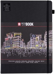 Carnet de croquis Sakura 210x297mm 140g 80 feuilles noires