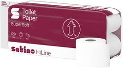 Papier toilette Satino HiLine MT1 071340 3 épaisseurs 8x 250 feuilles blanc