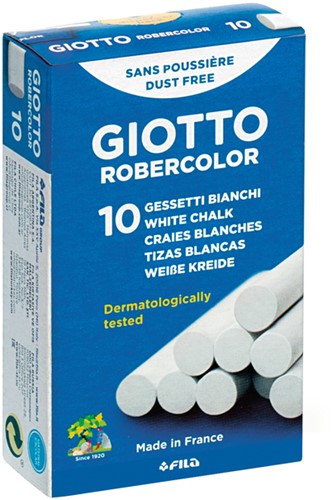 Craie tableau noir Giotto blanche boîte 10 pièces