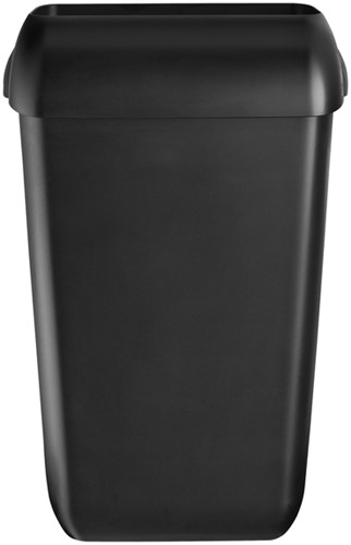 Afvalbak Quartzline open inworp 43 liter zwart 441454