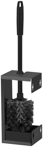 Support brosse toilette QuartzLine 448951 inox noir-2
