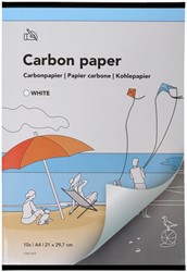 Papier carbone Qbasic A4 21x29,7cm 10 feuilles blanc