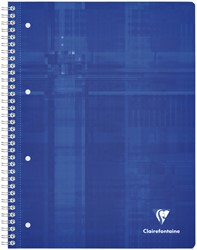 Bloc de cours Clairefontaine Studium A4+ carreau 5x5mm 4 perf 80 pages assorti