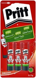 Bâton de colle Pritt Stick Original 11g blister 3 pièces