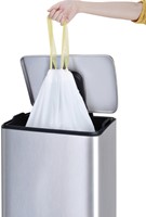 Sac poubelle EKO MDPE type D avec lien coulissant 55x55cm 18-21L blanc 20 pièces-1