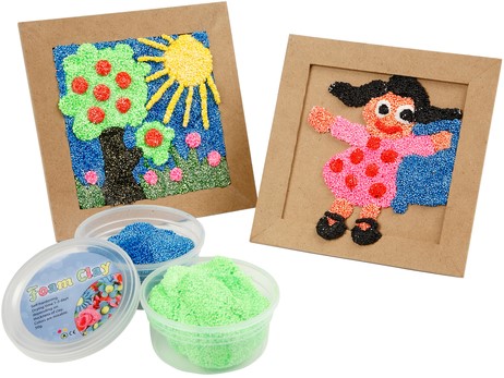 Pâte à modeler Foam Clay Base 10x 35g assorti-2