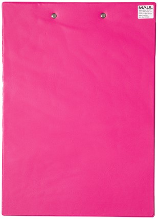 Porte-bloc MAUL A4 portrait PVC néon rose-2