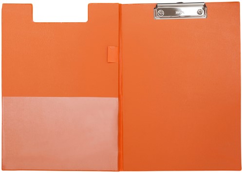 Porte-bloc à rabat Maul A4 portrait avec boucle-stylo PVC néon orange-3