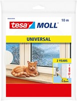 Joint de calfeutrage tesamoll® Universal forme biseautée autocollant 10mx15mm blanc