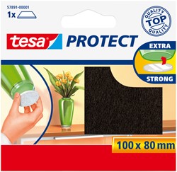 Feutrine anti-rayures tesa® Protect 80x100mm brun