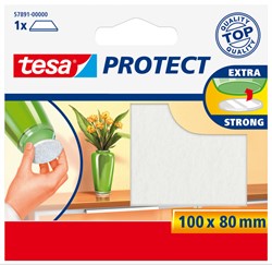 Feutrine anti-rayures tesa® Protect 80x100mm blanc