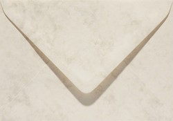 Enveloppe Papicolor EA5 156x220mm ivoire marbré paquet 6 pièces
