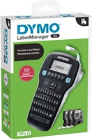 Etiqueteuse Dymo LabelManager 160 portable qwerty 12mm valuepack