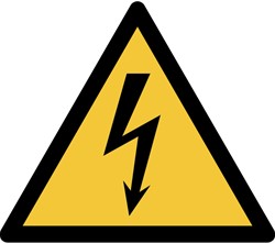 Pictogramme Djois Danger tension électrique 200x176mm jaune
