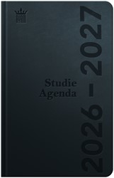 Agenda scolaire 2026-2027 Ryam Studie DeLuxe 7 jours/2 pages noir (NL)