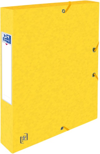 Boîte de classement à élastique Oxford Top File+ A4 40mm jaune