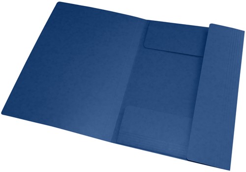 Chemise à élastique Oxford Top File+ A4 bleu foncé-2