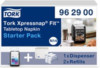 Distributeur serviettes Tork Xpressnap Fit Signature N14 962900 Pack Starter noir