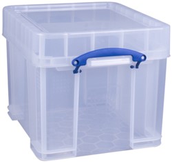 BoIte de rangement Really Useful 35 litres 480x390x345mm transparent blanc