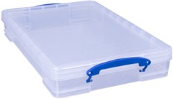 Boîte de rangement Really Useful 10 litres 520x340x85mm transparent blanc