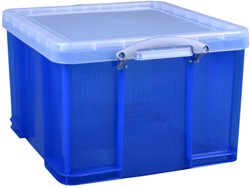 Boîte de rangement Really Useful 42 litres 520x440x310mm transparent bleu