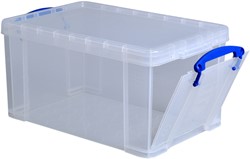 Boîte de rangement Really Useful 14 litre 395x255x210mm transparent blanc