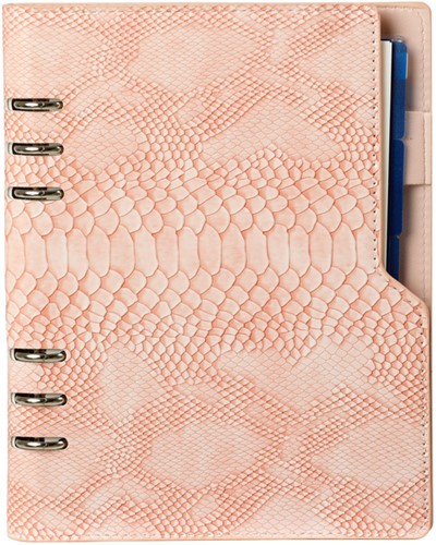 Organiseur Kalpa A5 avec agenda 2026-2027 7 jours/2 pages croco rose