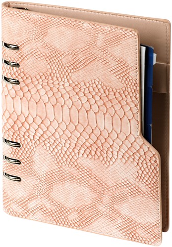 Organiseur Kalpa A5 avec agenda 2026-2027 7 jours/2 pages croco rose-2