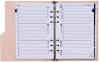 Organiseur Kalpa A5 avec agenda 2026-2027 7 jours/2 pages croco rose-1