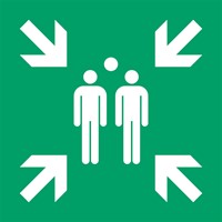 Pictogram bordje Djois Verzamelplaats 300x300mm groen